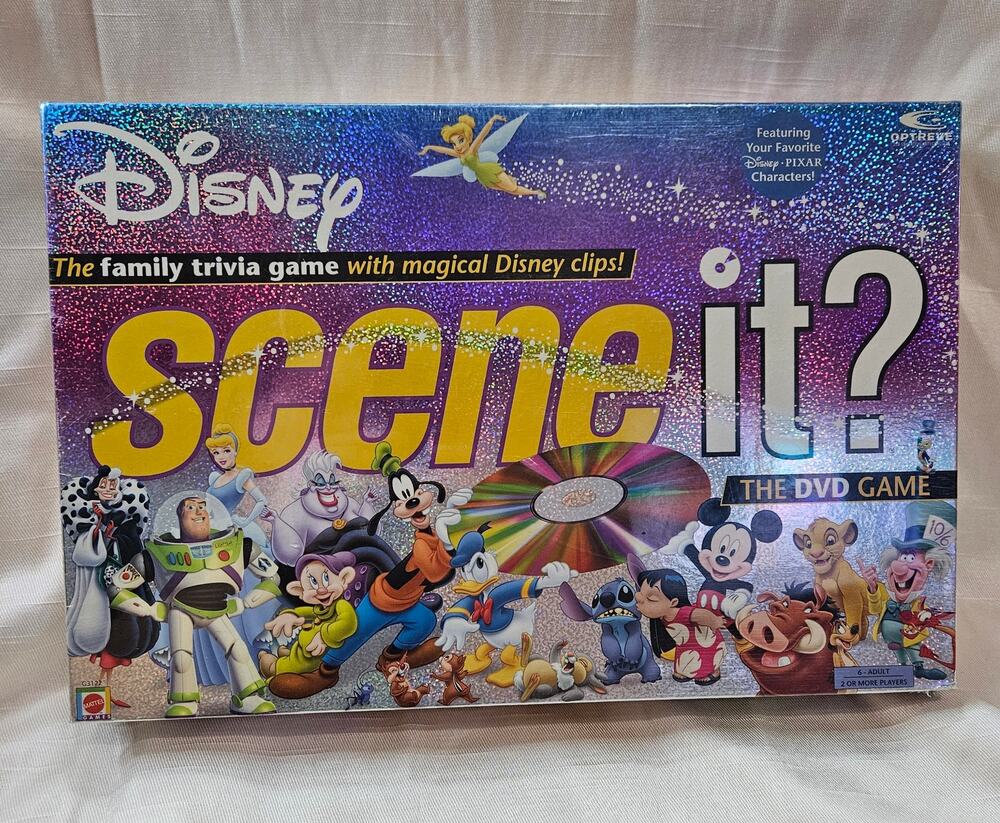 New & Sealed Vintage 2004 Mattel Disney Scene It? The DVD Game First Edition